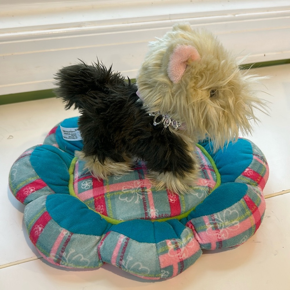 American Girl Pet Dog, dog bed, and collar